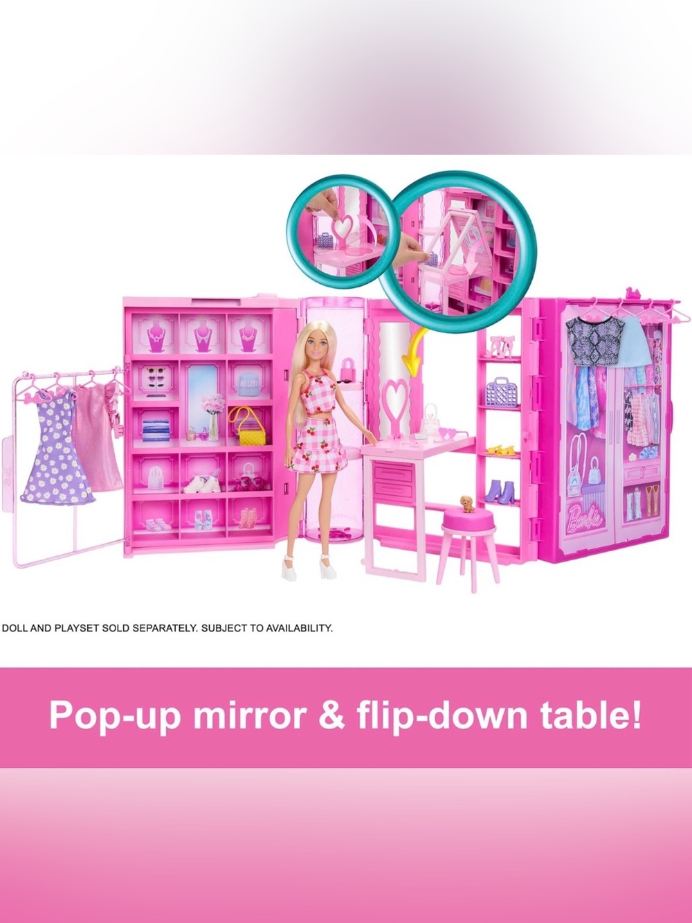🩷NIB. Barbie Dream Closet Playset with clothes and accessories